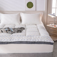 Hotel Quality Fully Fitted Mattress Topper Airsoft 1200GSM Checked