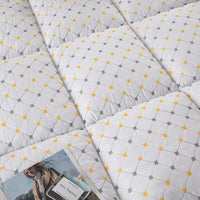 Hotel Quality Fully Fitted Mattress Topper Airsoft 1200GSM Checked