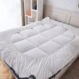 Hotel Quality Fully Fitted Mattress Topper Airsoft 1200GSM Checked