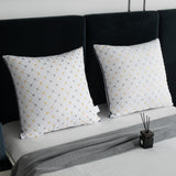 Queling Luxury European Pillow Checked Cozy Plush Soft 1300g