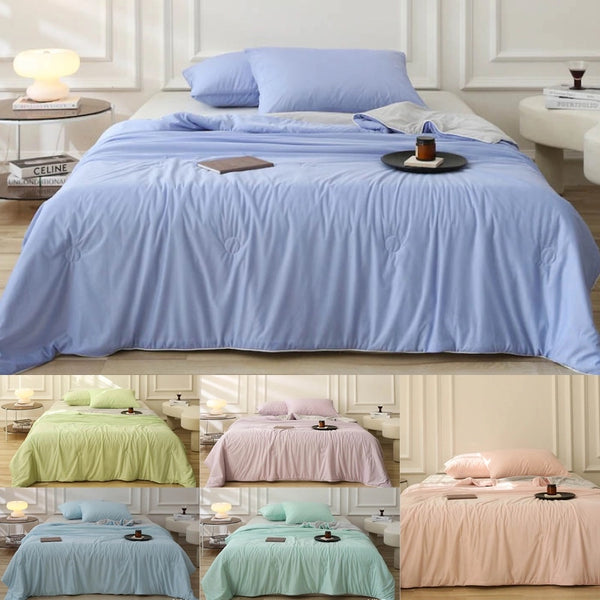 Ice Silk Touch Summer Cooling Comforter Blanket for Sleeping 200 x 230cm