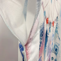 Unisex Hooded Beach Towel Feather Dream Catcher Design