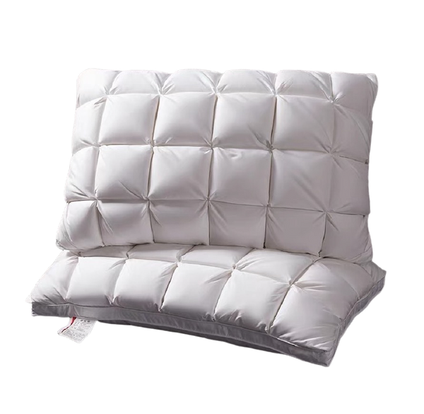 100% White Goose Down Feather Pillow 3 Layers Premium Quality 1500g One/Twin Pack
