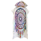 Adults Hooded Beach Towel Poncho Changing Robe Dream Catchers