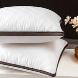 Queling Hotel Pillow Medium Soft Plush Twin Pack 1000GSM